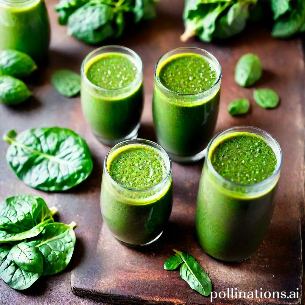 Blending techniques for incorporating spinach into your smoothie
1. Blending spinach with other leafy greens for a balanced flavor
2